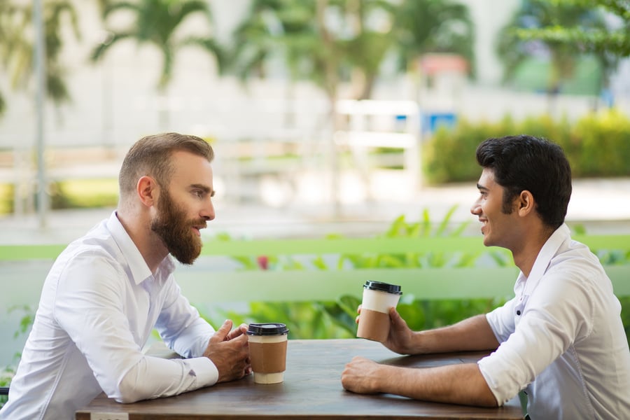 Can look directly. Мужской разговор. Two men drinking Coffee. Man drinking Coffee in Cafe. Сотрудничество кофе.