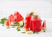 fresh-watermelon-smoothies-with-lime-mint-white-wooden-table