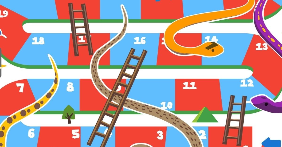 children's game of chutes and ladders
